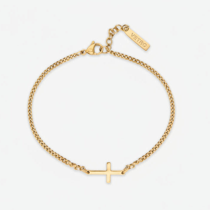Cross Bracelet | 18K Gold