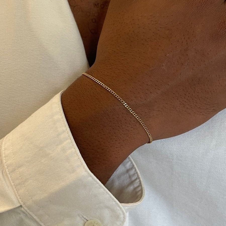 Cuban Bracelet 1.8MM | 18K Gold