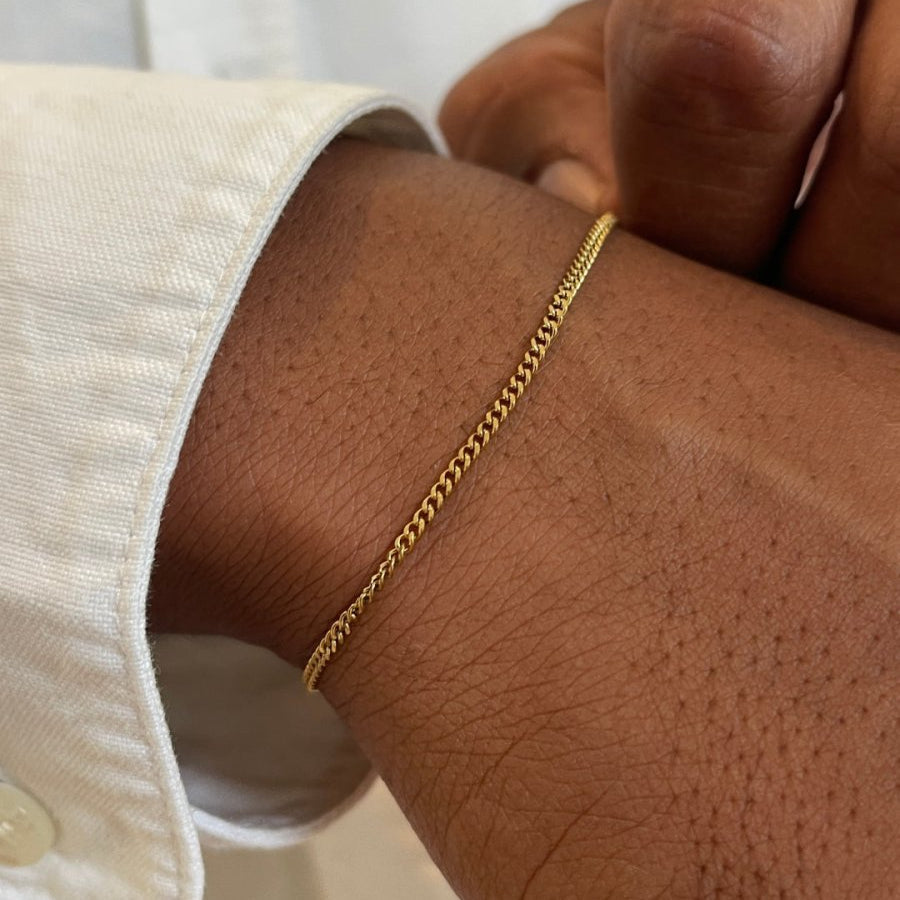 Cuban Bracelet 1.8MM | 18K Gold